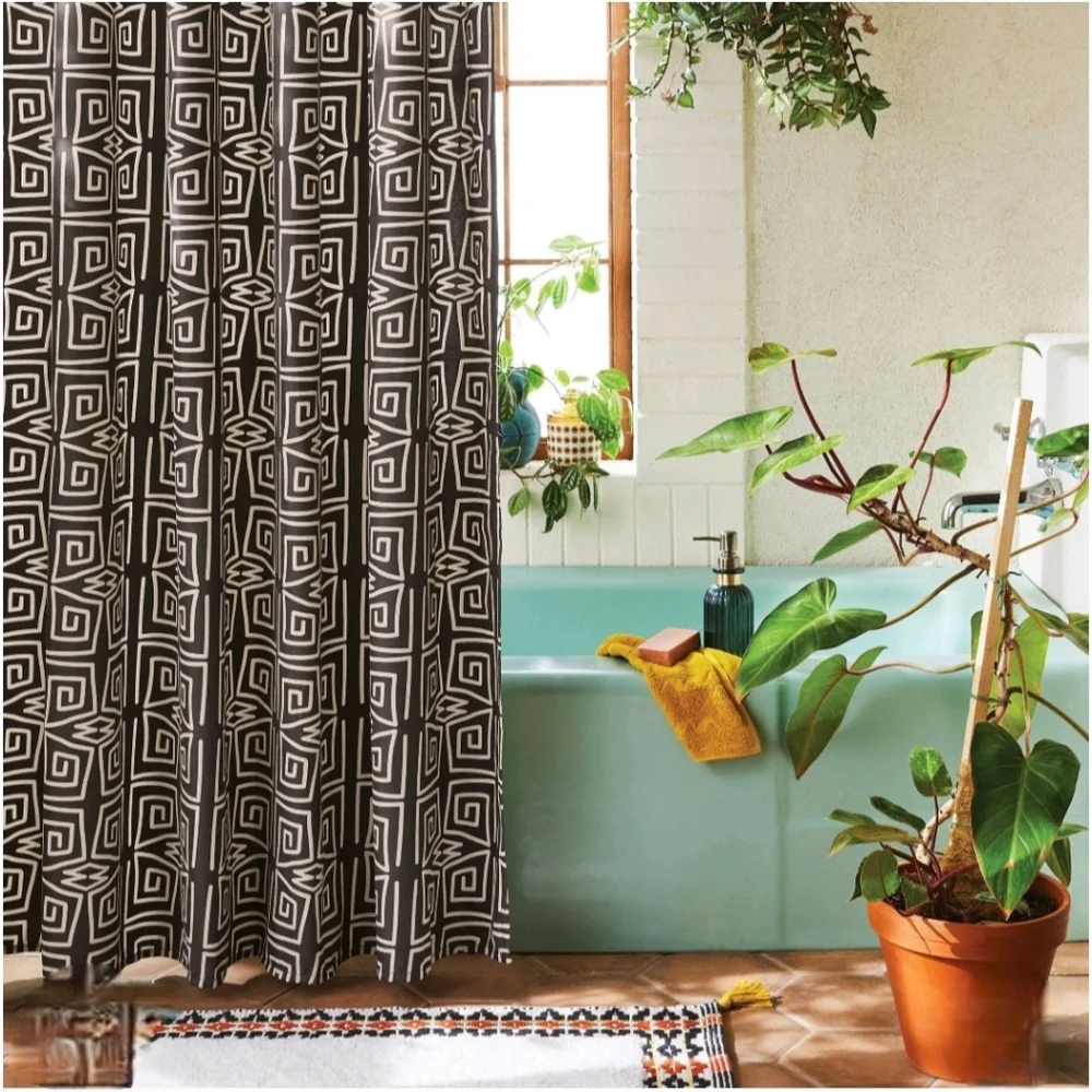 Opalhouse designed w Jungalow 13pc Shower Curtain Bundle with HooksBlack/White